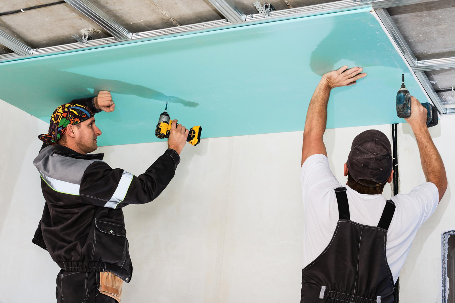Fiberglass on walls in Home